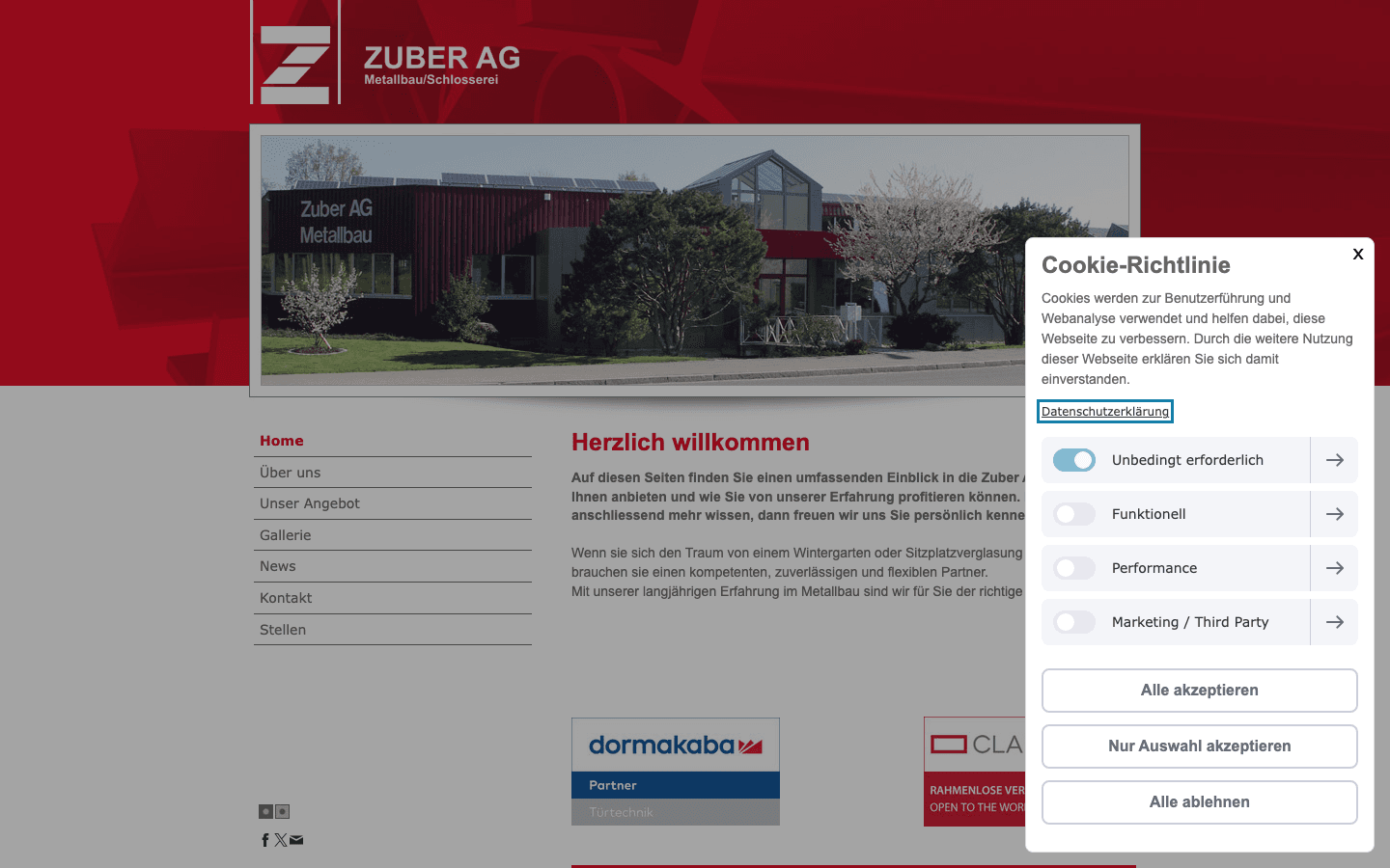 Heute · zuber-metallbau.ch